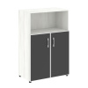 Yalta Шкаф LT.ST-2.2 R black Снежная Патина/Стекло Black 800*450*1195
