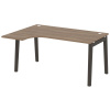 Onix Wood Стол эргономичный левый OW.SA-4 (L) Дуб Аризона/Дуб Темный/Металл Антрацит 1580*1180*750 (