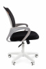 Кресло для персонала CHAIRMAN 696 белый пластик (white) черный