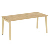 Onix Wood Direct Стол руководителя OW.SRR-5.8 Тиквуд Светлый/Дуб Светлый/Металл Белый 1780*800*750