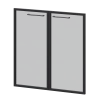 Фасады рамочные стеклянные KZF-28RS(Ч) Тонированный 784x20x780 Кортез