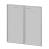Фасады рамочные стеклянные KZF-28RS(Б) Тонированный 784x20x780 Кортез