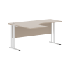 Стол эргономичный СА-4M(L) Мокачино/серебро 1600х1200х755 Imago M