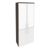 Onix Шкаф высокий широкий O.ST-1.2 R white Дуб Мали/Белый Бриллиант/Стекло White 800*420*1977