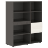 Стеллаж EHC 1145 Ясень Траун/Мокко 1120х430х1355 EDIS