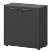 Шкаф низкий закрытый СМШ28F(Ч) Графит 792x380x811 Кортез