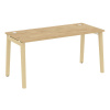 Onix Wood Стол письменный OW.SP-4.7 Тиквуд Светлый/Дуб Светлый/Металл Белый 1580*720*750