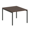 Metal System Quattro Переговорный стол (1 столешница) на П-образном м/к 40БП.ПРГ-1.1 Венге Цаво/Мета