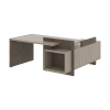Стол СФ-531221 Дрифтвуд /Бетон чикаго темно-серый 1800х1798х840 WOOD&STONE