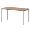 Стол на металлокаркасе АМ-003.60 Орех/Белый 1400x600x760 Арго-М