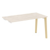 Onix Wood Стол-приставка OW.SPR-3.7 Денвер Светлый/Дуб Светлый/Металл Белый 1380*720*750