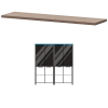 Топ КТ-74.38 Темный шимо 1714x441x38 Акцент