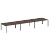 Metal System Переговорный стол (3 столешницы) на П-оразном м/к БП.ПРГ-3.5 Венге Цаво/Металл Антрацит