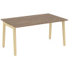 Onix Wood Стол переговорный (1 столешница) OW.PRG-1.4 Дуб Аризона/Дуб Светлый/Металл Белый 1580*980*