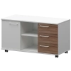 Креденция правая KZT-62R Темный шимо/Белый 1200x568x648 Кортез