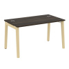 Onix Wood Direct Стол руководителя OW.SRR-3.8 Дуб Мали/Дуб Светлый/Металл Белый 1380*800*750