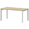 Стол на металлокаркасе НТМП.П-140 Баттл Рок/Белый 1400x730x750 Аргентум-МП