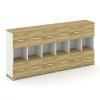 Concept Шкаф 6 узких секций, 3 ниши CN.STU-365 W 2500*4