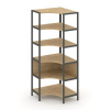 Shelf System Односекционный угловой стеллаж пятиярусный SN.STMU-511 Тиквуд Светлый/Металл Антрацит 8