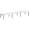 Metal System Quattro Переговорный стол (3 столешницы) на П-оразном м/к 50БП.ПРГ-3.5 Белый/Металл Ант