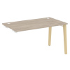 Onix Wood Стол-приставка OW.SPR-3.8 Дуб Аттик/Дуб Светлый/Металл Белый 1380*800*750
