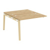 Onix Wood Наборный эл. раб. станции OW.2.NRS-2.7 Тиквуд Светлый/Дуб Светлый/Металл Белый 1180*1475*7