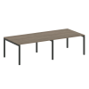 Metal System Quattro Переговорный стол (2 столешницы) на П-образном м/к 50БП.ПРГ-2.3 Вяз Благородный