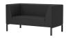 Диван двухместный Райт Domus black