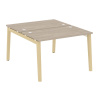Onix Wood Рабочая станция OW.D.RS-2.2.7 Дуб Аттик/Дуб Светлый/Металл Белый 1180*1475*750