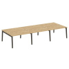 Onix Wood Рабочая станция OW.D.RS-6.3.8 Тиквуд Светлый/Дуб Темный/Металл Антрацит 4140*1635*750