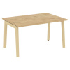 Onix Wood Стол переговорный (1 столешница) OW.PRG-1.3 Тиквуд Светлый/Дуб Светлый/Металл Белый 1380*9