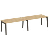 Onix Wood Рабочая станция OW.RS-2.4.8 Тиквуд Светлый/Дуб Темный/Металл Антрацит 3160*800*750