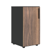 Шкаф низкий узкий VRLCS 40.1 Американский орех/Яшма черный 400х430х781 VELION VENEER