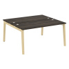 Onix Wood Рабочая станция OW.D.RS-2.4.7 Дуб Мали/Дуб Светлый/Металл Белый 1580*1475*750