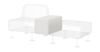 Модуль соединительный 90° высокий Смарт Domus white