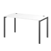 Стол на металлокаркасе АМ-005.60 Белый/Антрацит 1800x600x760 Арго-М