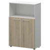 Шкаф средний с нишей СМШ38.28F(Б) Кронберг/Белый 792x380x1190 Кортез