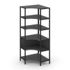 Shelf System Односекционный угловой стеллаж пятиярусный SN.STMU-511 Антрацит/Металл Черный 810*810*1