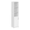 Шкаф колонка с глухой малой дверью SR-5U.5(L) Белый 386х375х1815 SIMPLE