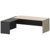 Стол руководителя левый KZP-22L Кронберг/Графит 2200x2000x750 Кортез