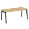 Onix Wood Direct Стол руководителя OW.SRR-5.8 Тиквуд Светлый/Дуб Темный/Металл Антрацит 1780*800*750