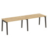Onix Wood Рабочая станция OW.RS-2.3.8 Тиквуд Светлый/Дуб Темный/Металл Антрацит 2760*800*750