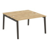 Onix Wood Рабочая станция OW.D.RS-2.3.7 Тиквуд Светлый/Дуб Темный/Металл Антрацит 1380*1475*750