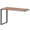 Бриф-приставка на металлокаркасе АМ.О-120.60 Темный шимо/Антрацит 1200x600x760 Арго-М