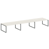 Metal System Quattro Перег. стол (3 столешницы) на О-оразном м/к 40БО.ПРГ-3.5 Дуб Наварра/Металл Ант