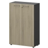Шкаф средний закрытый СМШ38F Кронберг/Графит 792x380x1190 Кортез