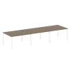 Metal System Quattro Переговорный стол (3 столешницы) на П-оразном м/к 40БП.ПРГ-3.3 Вяз Благородный/