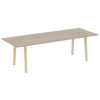 Onix Wood Direct Стол переговорный OW.PRG-25 Дуб Аттик/Дуб Светлый/Металл Белый 2580*980*750