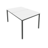 Slim Рабочая станция на металлокаркасе С.СП-3.3 Белый/Металл Антрацит 980*1475*750