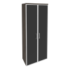 Onix Шкаф высокий широкий O.ST-1.10 R black Дуб Мали/Стекло Black 800*420*1977